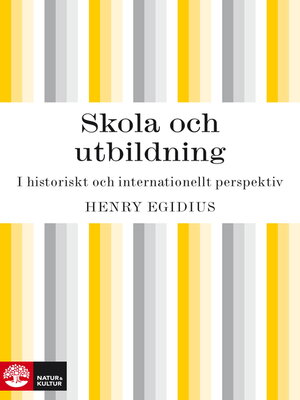 cover image of Skola och utbildning